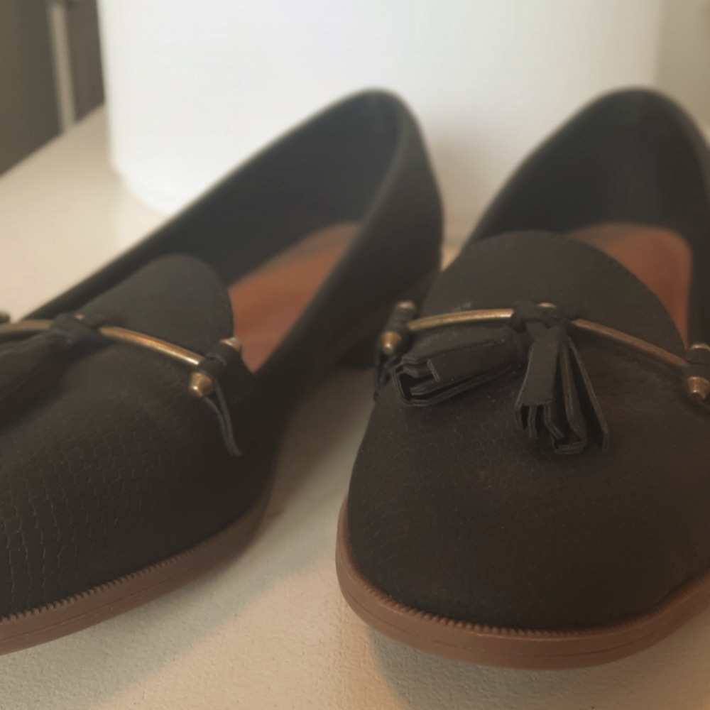 Black Loafers with Tassle